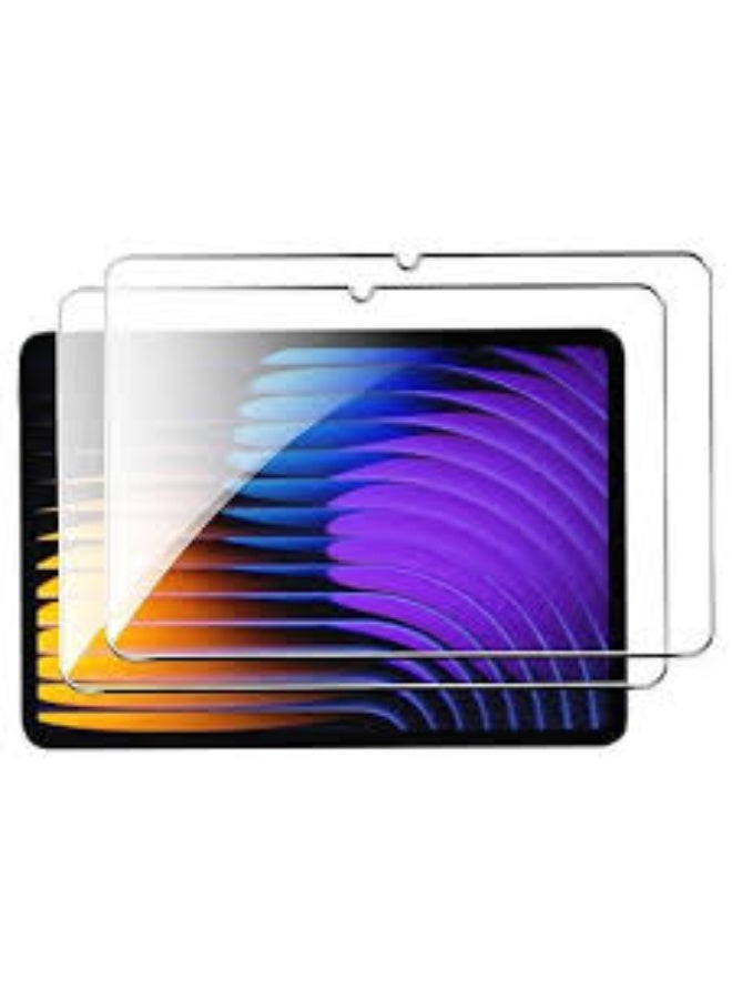 حماية شاشة مزدوجة لجهاز Xiaomi Pad 7، زجاج مقسى عالي الدقة متوافق مع Xiaomi Pad 7 - شفاف